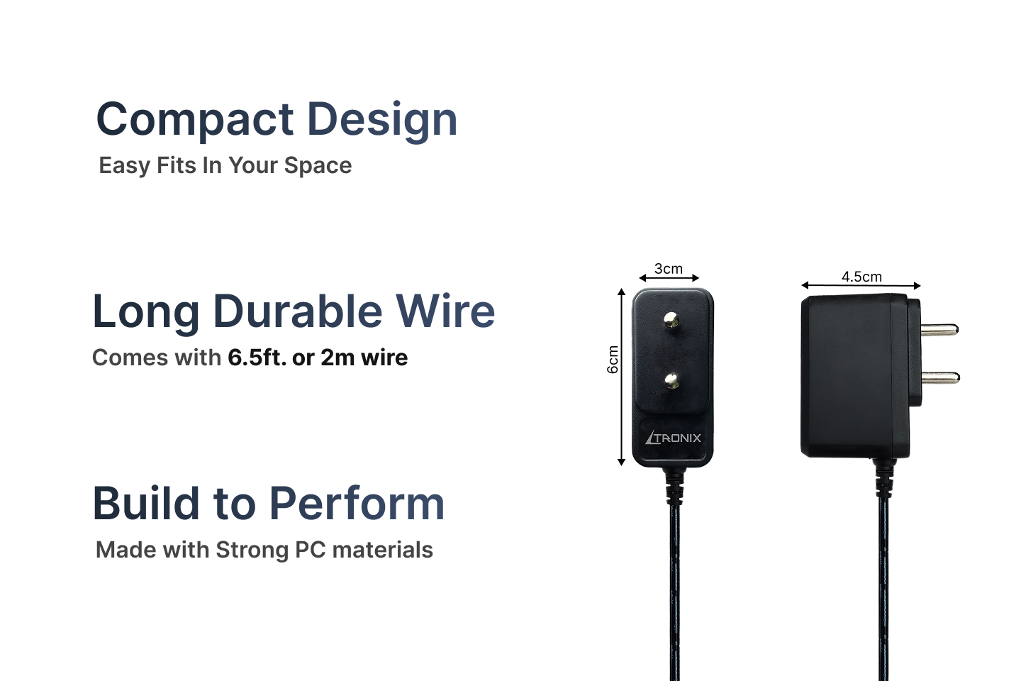12V 1A Power Adapter, Dual Pin - Image 4