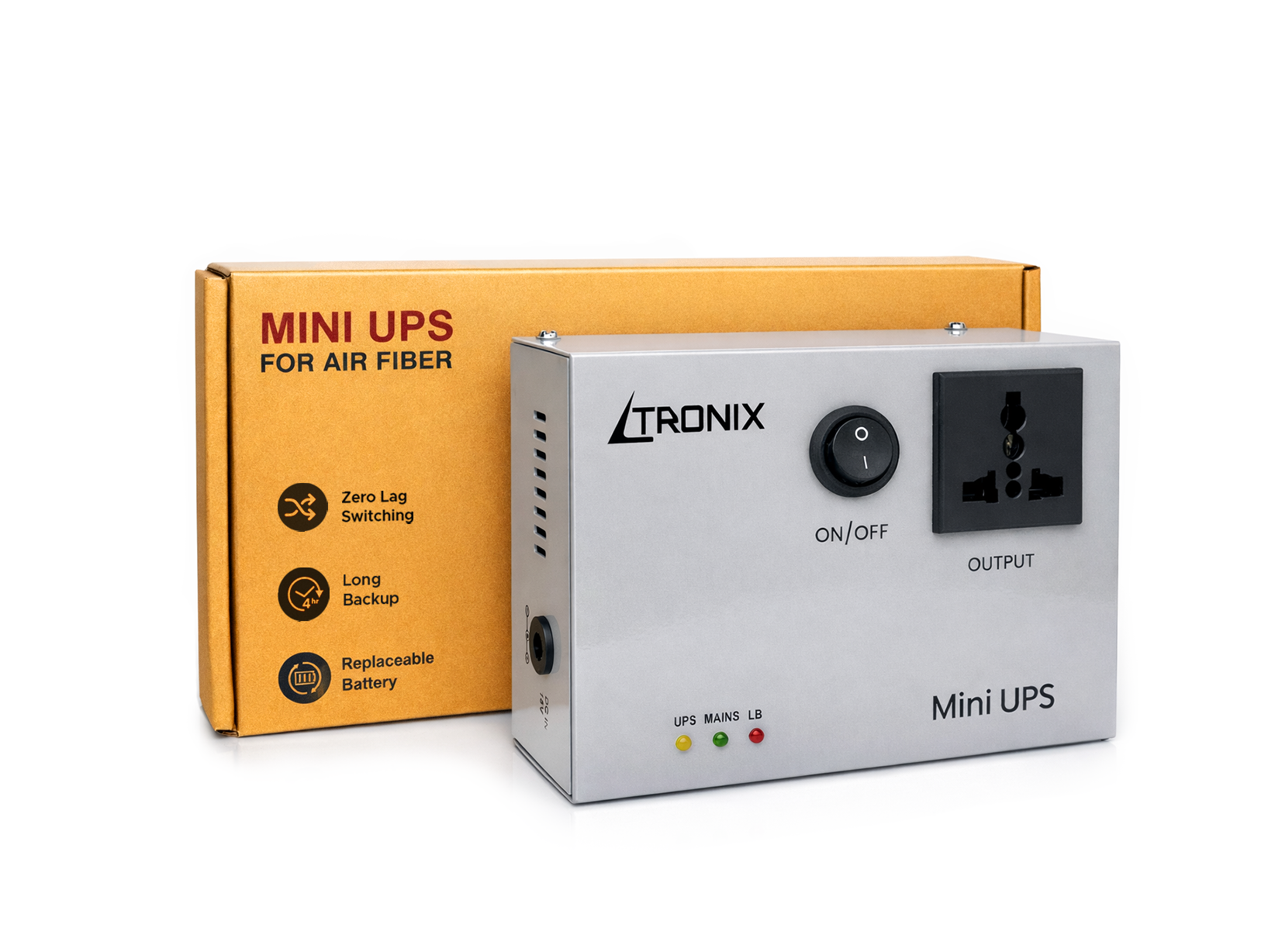 Ltronix Mini Ups for wifi routers, air fiber, jio airfiber, airtel airfiber xtream, 4 hours backup